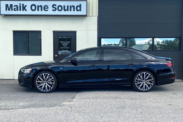 2024 Audi A8 with performance window film installation